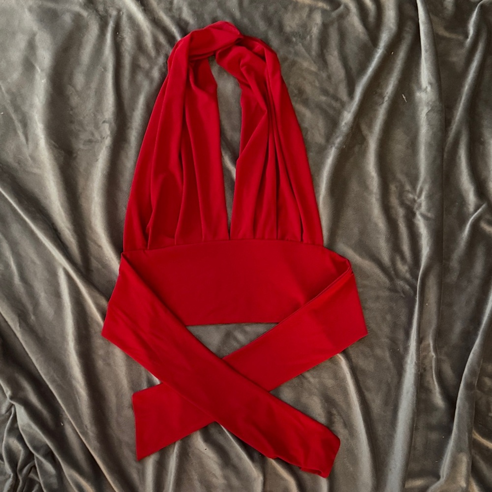 Sabora Red Halter Top